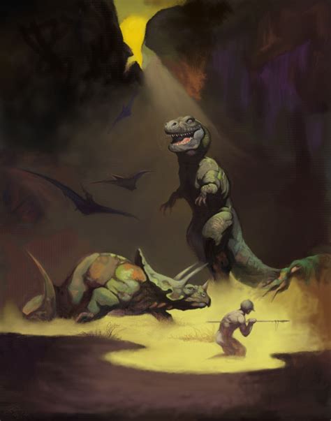 Frazetta Dinosaurs Bak Bak Bak Bak By Toolmon On Deviantart