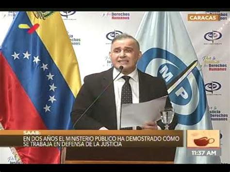 Fiscal Tarek William Saab Rueda De Prensa Sobre Lucha Anti Corrupci N