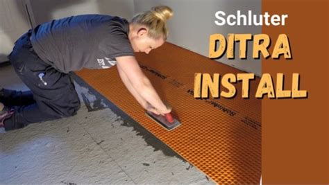 Installing Floor Tile With Schluter DITRA