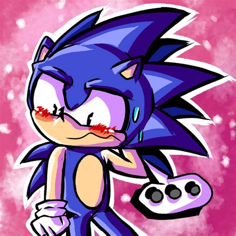 Flustered Sonic Lol By Unoriginalcreator On Deviantart