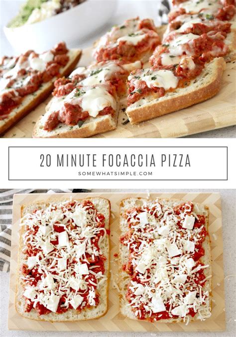 20 Minute Focaccia Pizza With Italian Sausage Recipe Focaccia Pizza