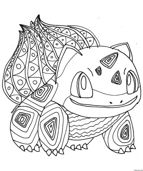 Bulbasaur Pokemon Pokeball Mandala Coloring Pages Turkau