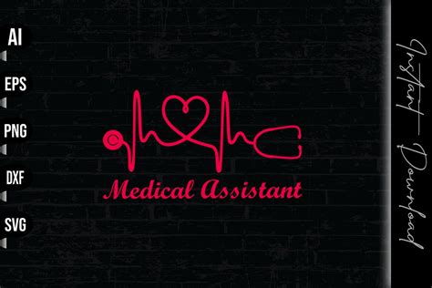 Medical Assistant Stethoscope Heartbeat Graphic By Vecstockdesign · Creative Fabrica