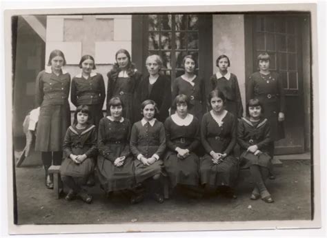 Photo Vintage Photo De Classe école De Jeunes Filles Eur 700