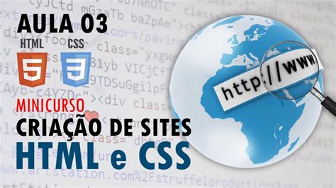 Curso Básico Como criar sites HTML e CSS 3 YouTube