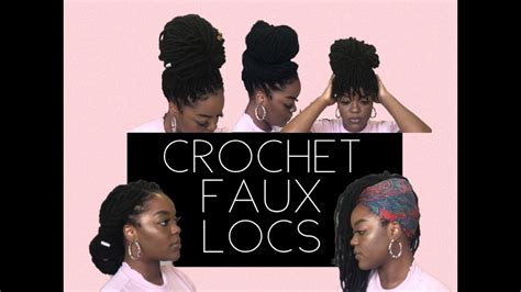 5 Ways To Style Crochet Faux Locs Youtube