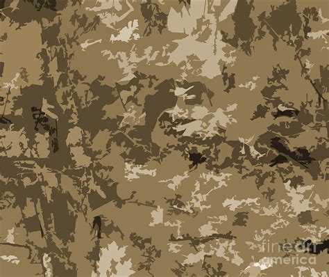 Brown And Tan Camo Abstract Nature Camouflage Design Pattern Digital