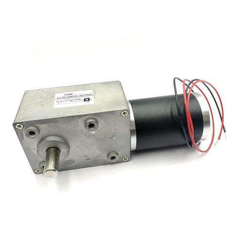 83gw 4566 24v 20rpm Dual Shaft Dc Worm Gear Motor Roboticsdna