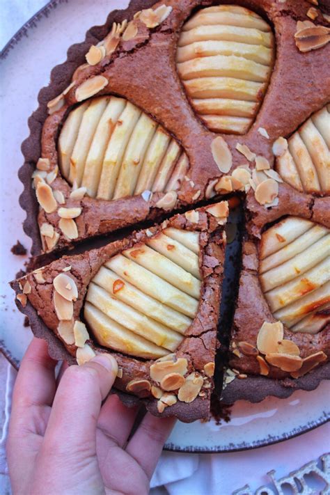 Crostata Con Frangipane Al Cioccolato E Pere Sabryyi