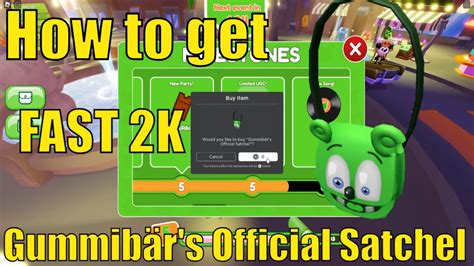 How To Get Gummib R S Official Satchel In Gummy Bear Party Fast K