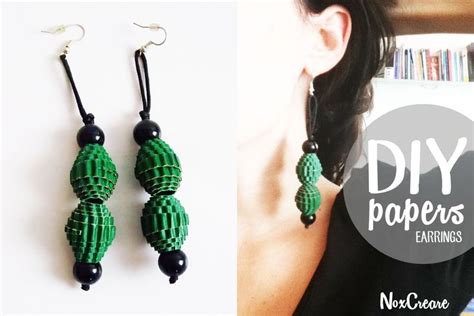 Diy Noxcreare Diy Papers Earrings Fare Orecchini Quilling Jewelry