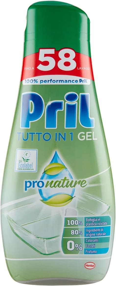 Pril Pril Gel Green Tutto In 1 Detersivo Lavastoviglie In Gel 58