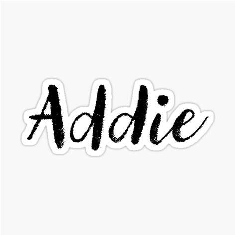 Addie Name Stickers Tees Birthday Sticker By Klonetx Redbubble