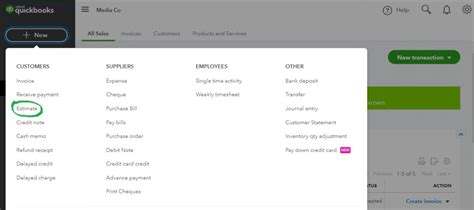 How To Create Estimate Bids Quotes Easily In Quickbooks Online