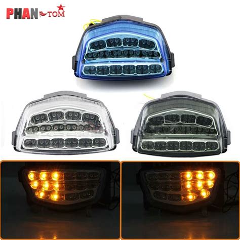 Enqu Ter De Frein Arri Re Led Pour Moto Clignotants Int Gr S Feu Arri