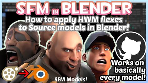 Using SFM In BLENDER How To Apply HWM Flexes To Source Models YouTube