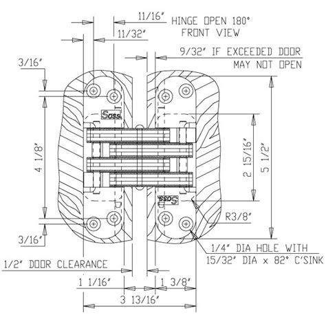 SOSS 220 Concealed Hinge - Epivots.com