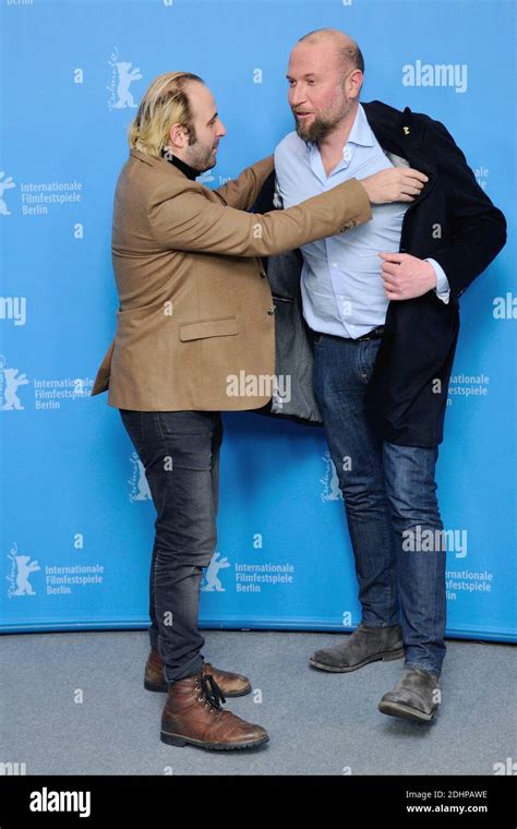 Vincent Macaigne And Francois Damiens Attending The Des Nouvelles De