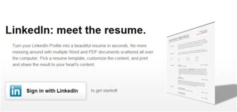 Resume Builder Linkedin