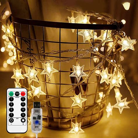 Star String Lights 100 Led 34ft Remote Control Led Twinkle | Etsy