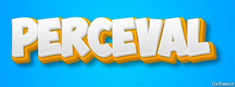 Perceval Text Effect and Logo Design Name