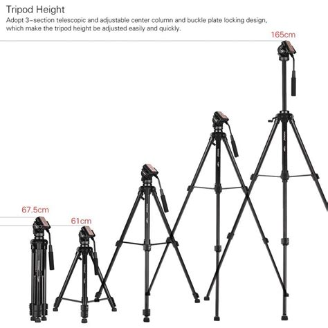 Yunteng Vct Portable Aluminum Alloy Tripod