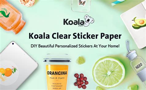 Amazon Koala Clear Sticker Paper For Inkjet Printer Waterproof