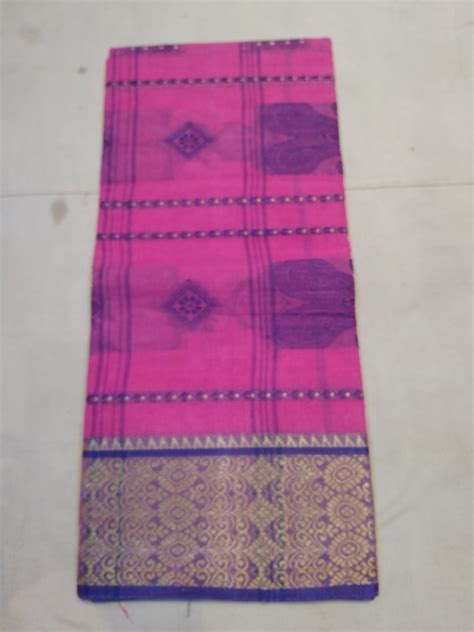 Cotton West Bengal Handloom Tant Sarees Construction Type Hand At Rs