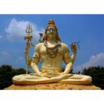 Fiber Made Standing Lord Shiva Statue Plutus Art