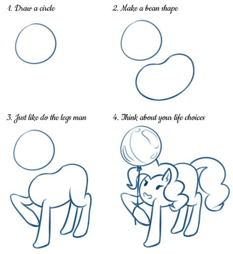 How To Draw A Pony Step By Step