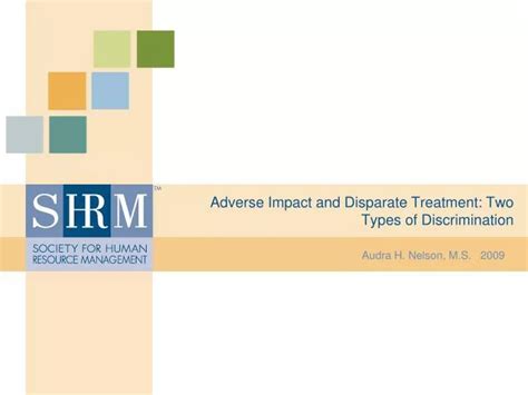 Ppt Adverse Impact And Disparate Treatment Two Types Of