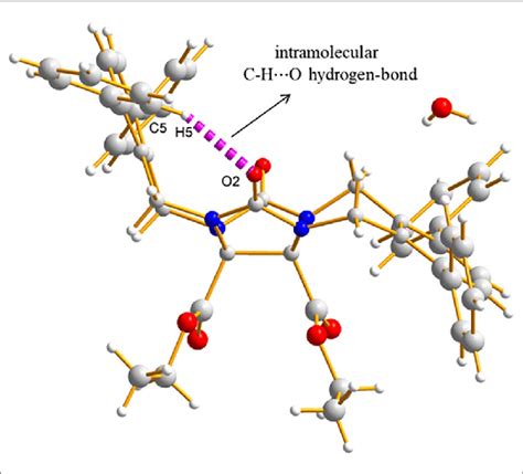 X-ray crystal structure of the 1·H 2 O solvate (color coding: C, gray ...