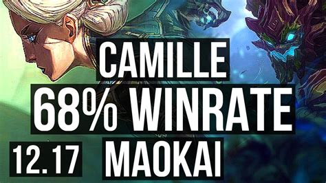 Camille Vs Maokai Top 8 Solo Kills 14 2 12 68 Winrate Godlike