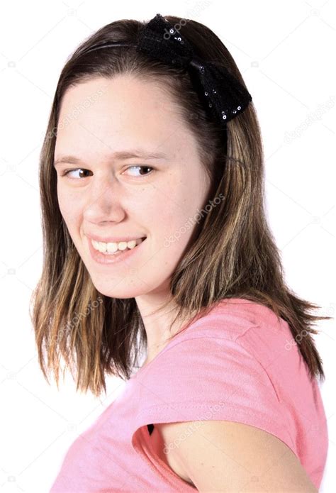 Pretty Sixteen Year Old Girl Smiling — Stock Photo © Gvictoria 4556409