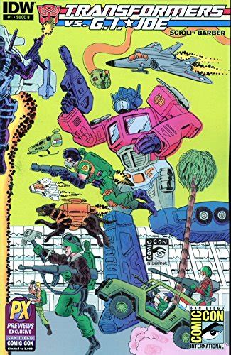 Transformers Vs G I Joe 1 SDCC Cover B Variant Tom Scioli Amazon