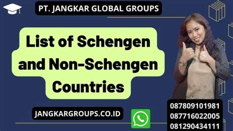 List of Schengen and Non-Schengen Countries – Jangkar Global Groups