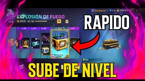 COMO SUBIR DE NIVEL RAPIDO EN PASE BOOYAH FREE FIRE CONSEGUIR MAS EXP