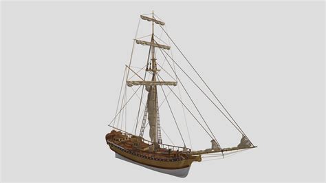 Swedish Royal Yacht Amadis Download Free 3d Model By Museovirasto