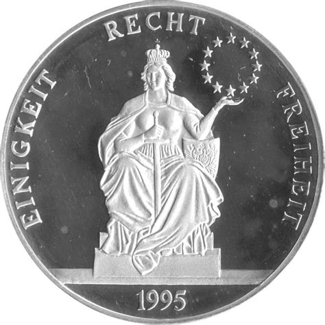 Deutschland Medaille Einigkeit Recht Freiheit Oz Silber