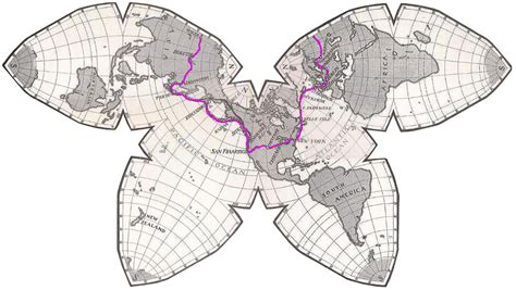 Butterfly map of the world - Interactive Mathematics