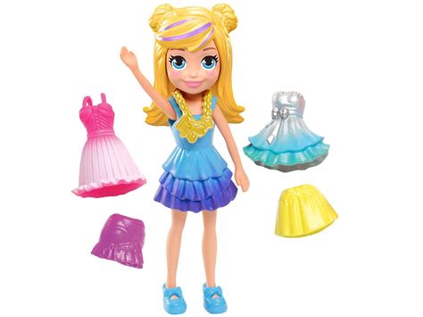 Boneca Polly Pocket Pronta para Festa Acessórios Mattel Bonecas