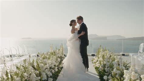 Beautiful Wedding At Cavo Ventus Santorini Marjory Aaron Youtube