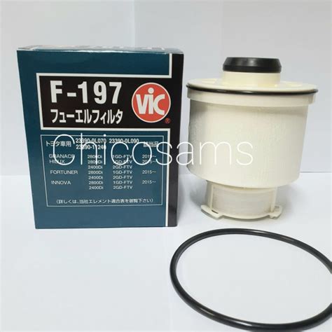 Vic Fuel Filter F 197 For Toyota Fortuner Innova Hi Lux 2016 Up