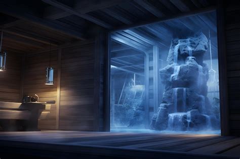 Premium AI Image | A modern sauna room