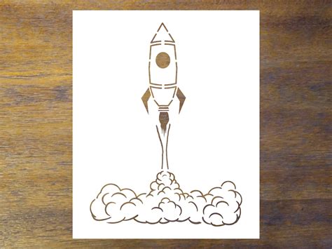 Rocket Wall Stencils Etsy