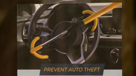 Bellevue police give away steering wheel locks to combat vehicle theft