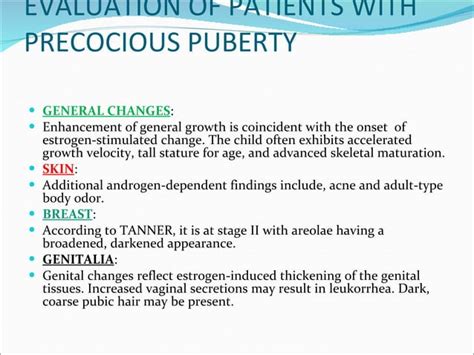 Precocious Puberty Ppt