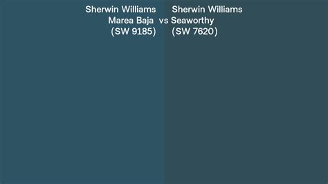 Sherwin Williams Marea Baja Vs Seaworthy Side By Side Comparison