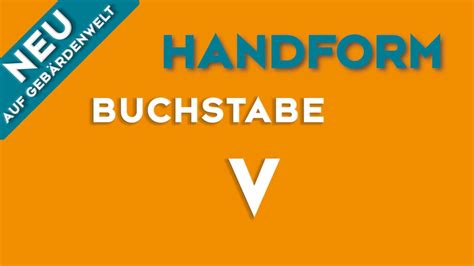 Vokabeln Handform V Gebärdenwelt Tv