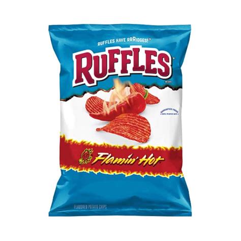 Frito Lays Ruffles Flamin Hot Potato Chips Oz G ASO